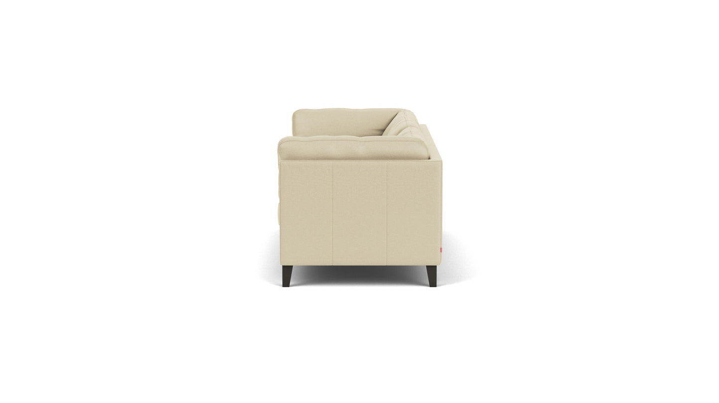 Salema Sofa - Rein Parchment Leather - Onyx Leg Image - 4