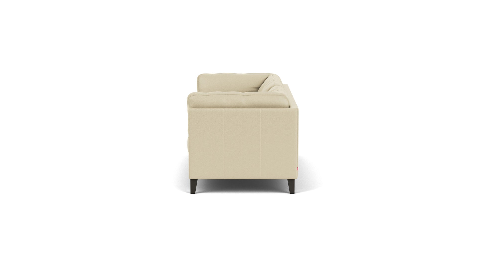 Salema Sofa - Rein Parchment Leather - Onyx Leg Image - 4