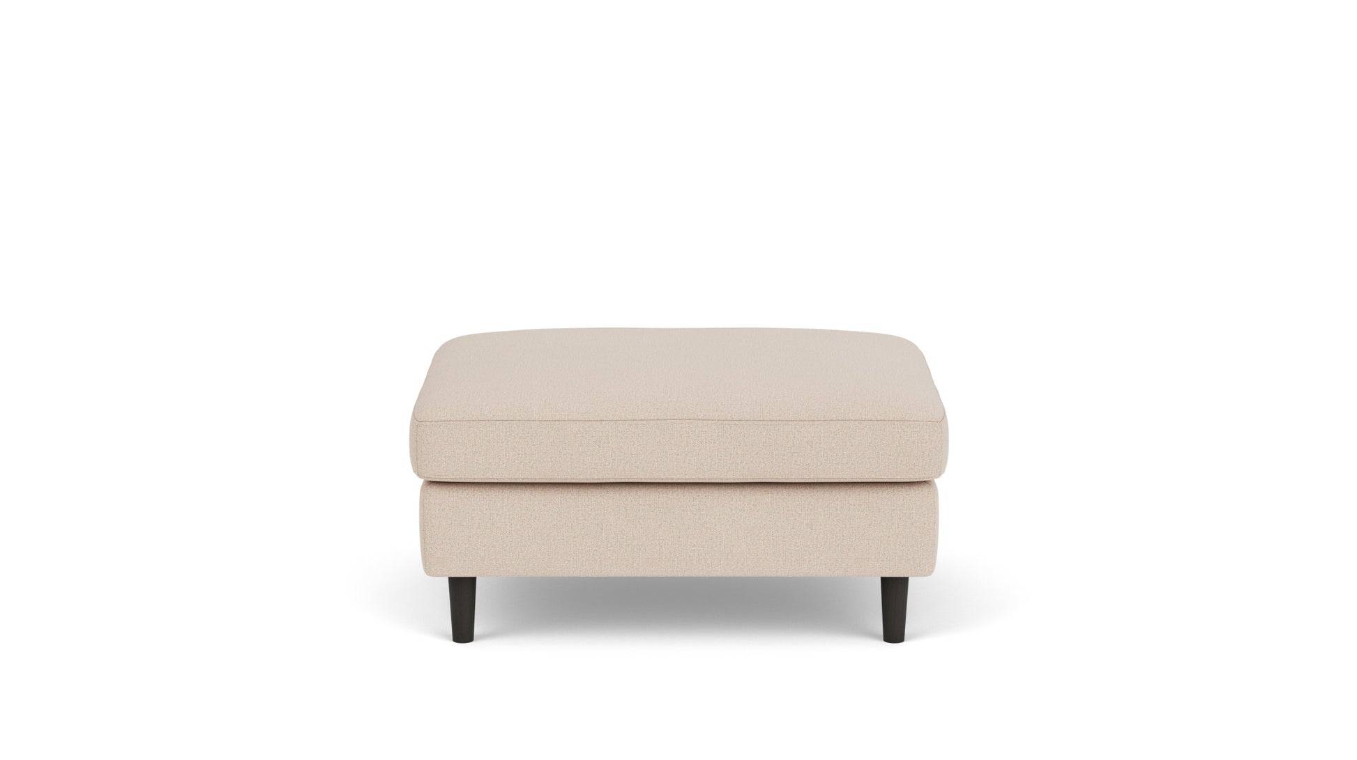 Oskar Storage Ottoman - Panama Natural - Black Legs  Image - 3
