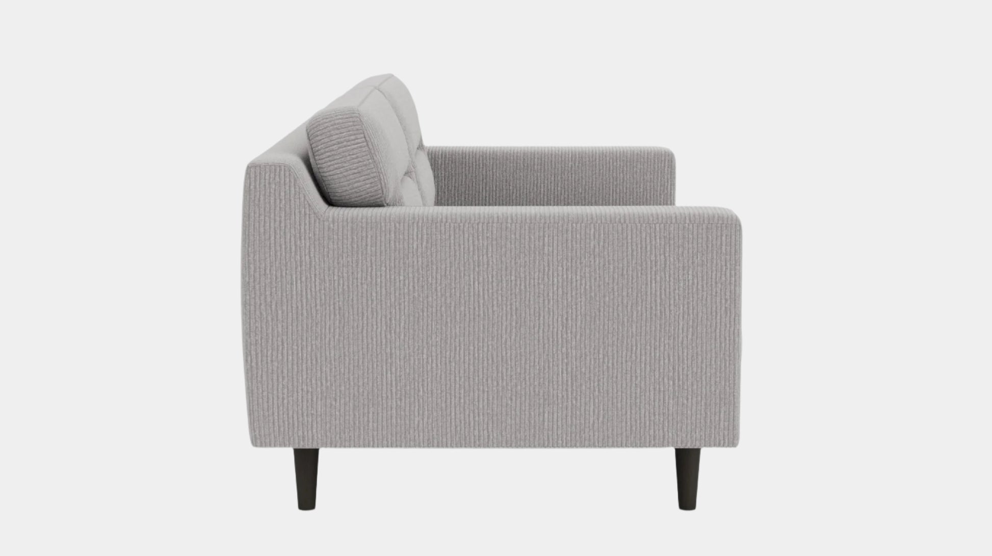 Remi Loveseat - Valley Stone - Black Image - 2