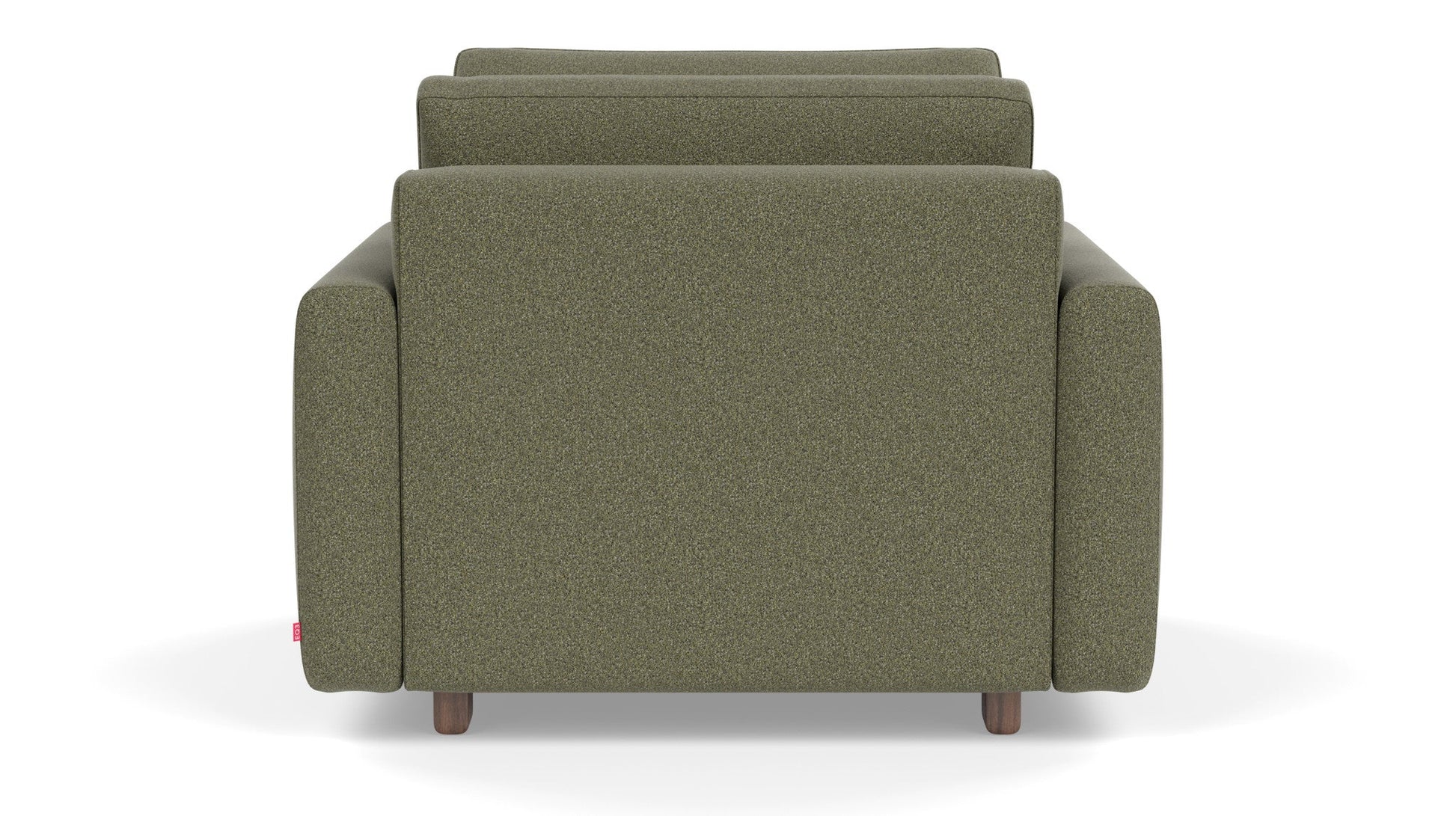 Reva Storage Chair - Ola Forest - Walnut leg Image - 8