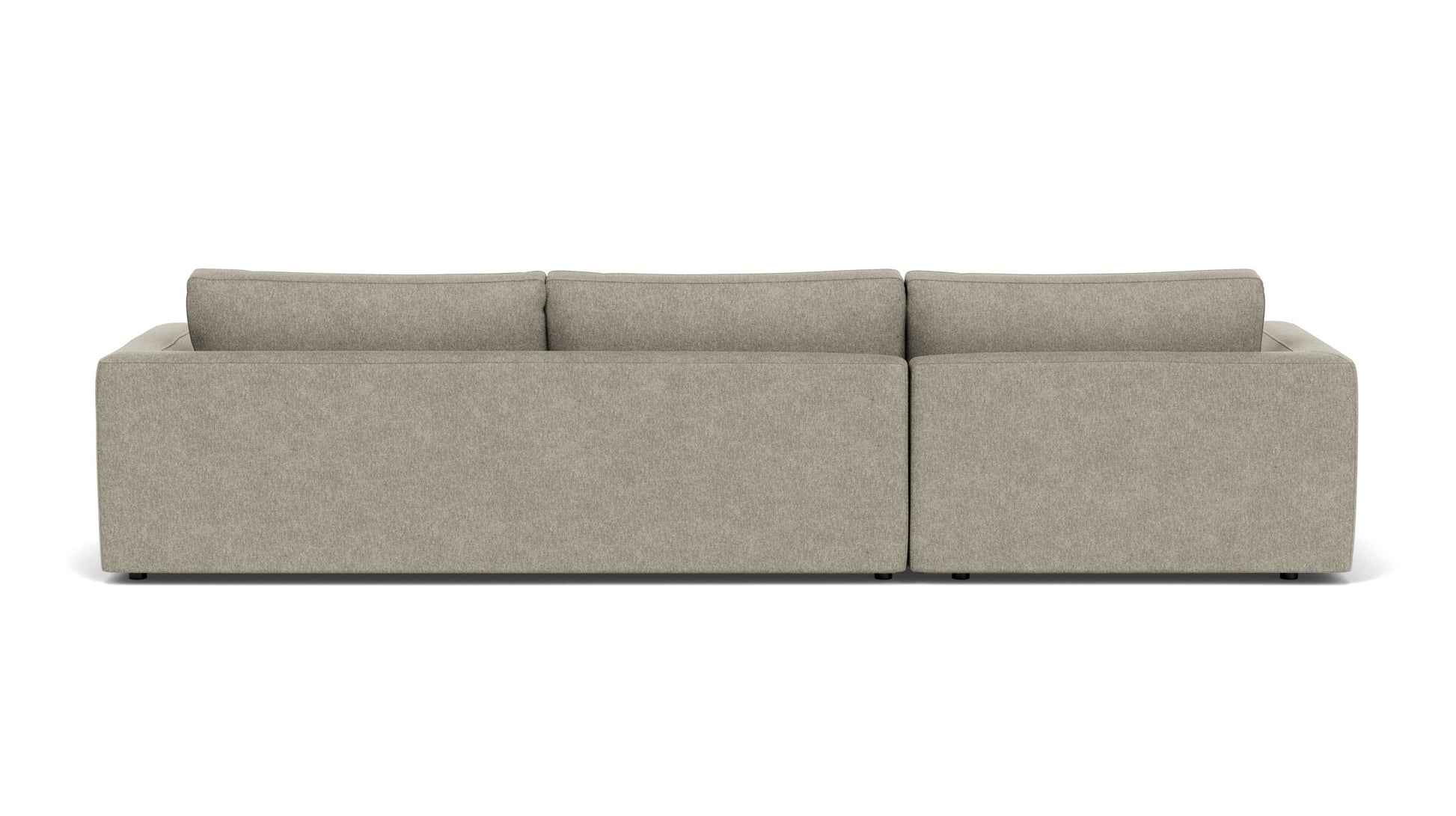 Cello 2-Piece Sectional Sofa With Chaise - Coda Concrete - 1.5" Rotatable Legs Image - 3