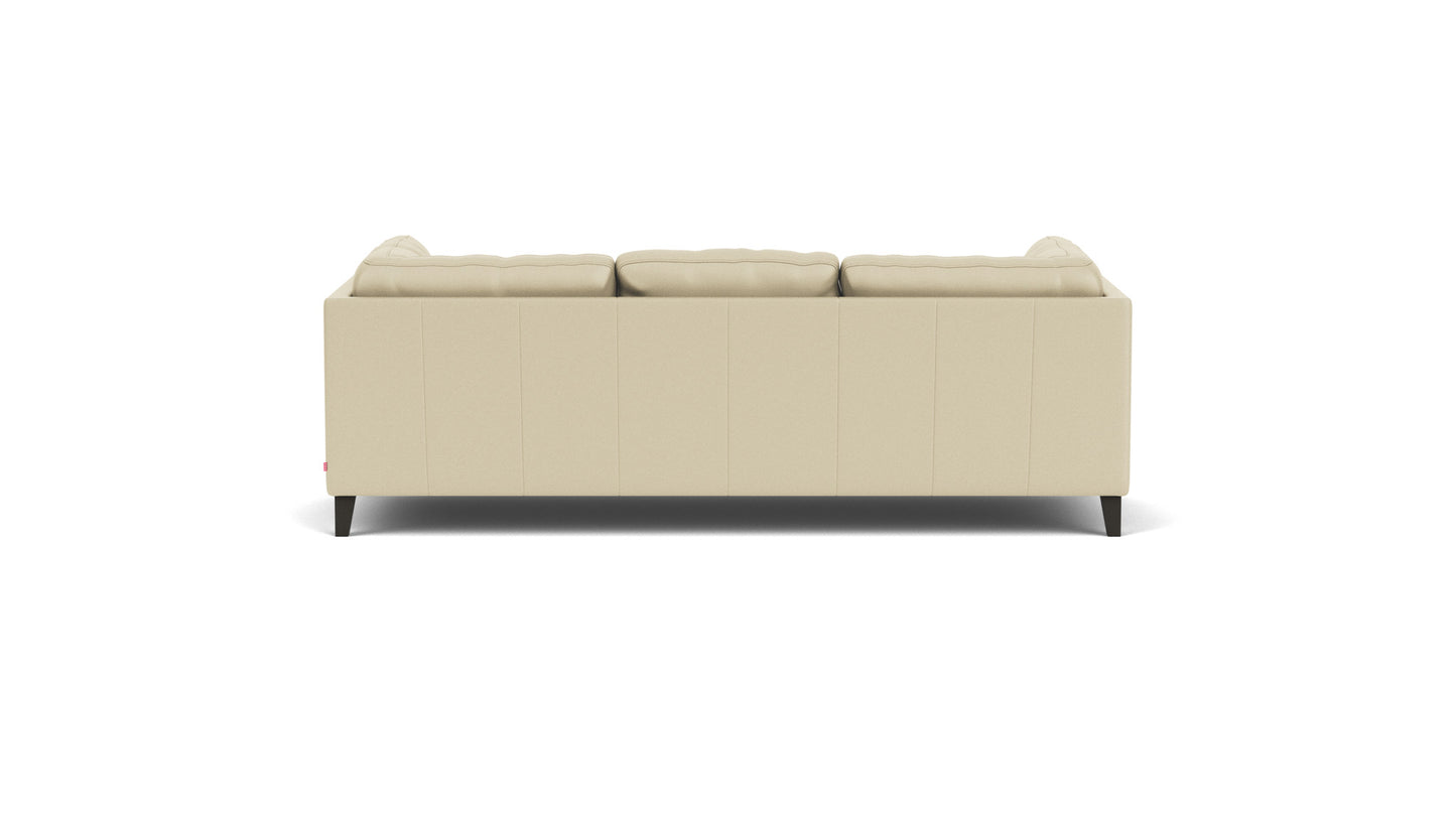 Salema Sofa - Rein Parchment Leather - Onyx Leg Image - 3
