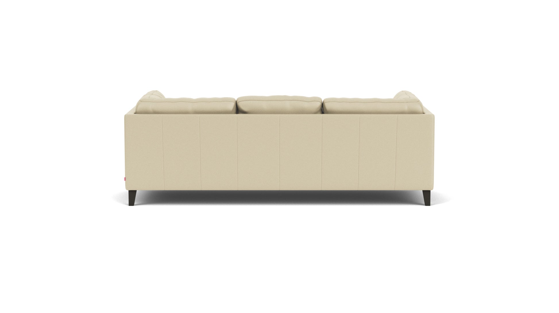 Salema Sofa - Rein Parchment Leather - Onyx Leg Image - 3
