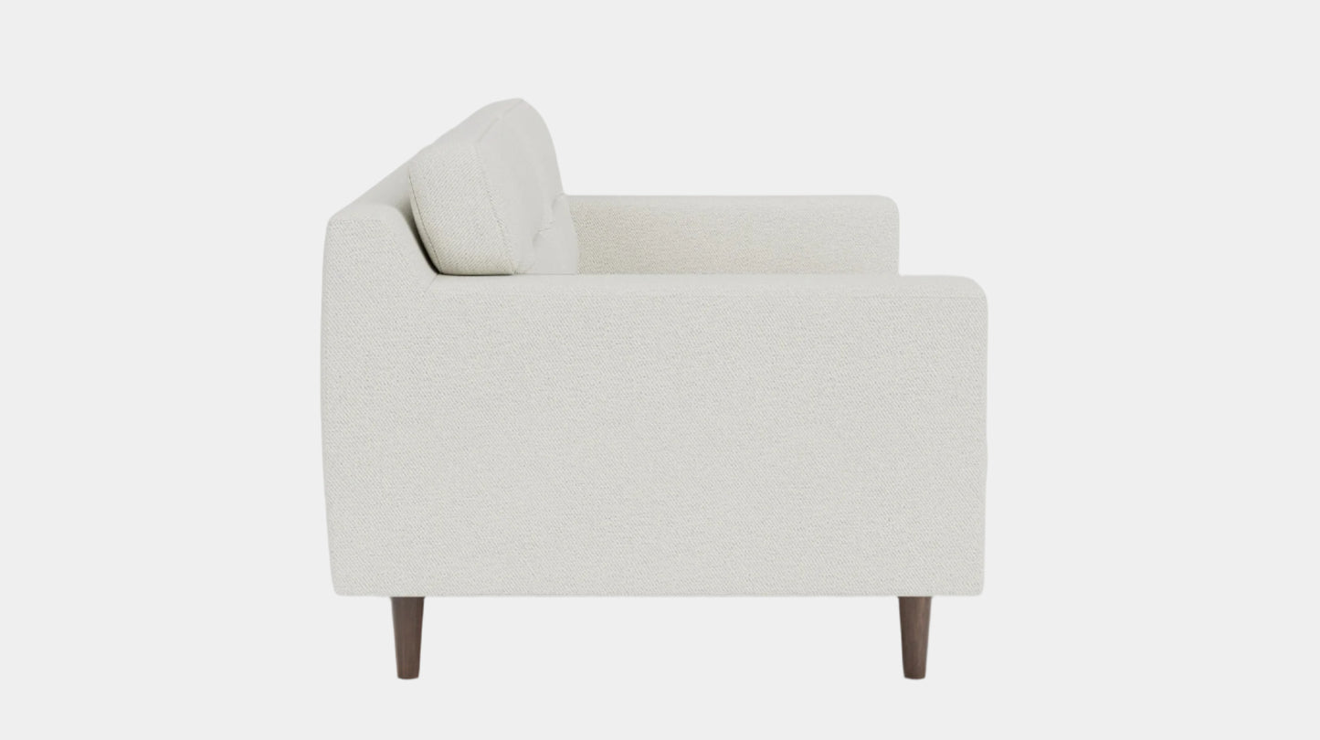 Remi Loveseat - Arctic Snow - Walnut  Image - 2