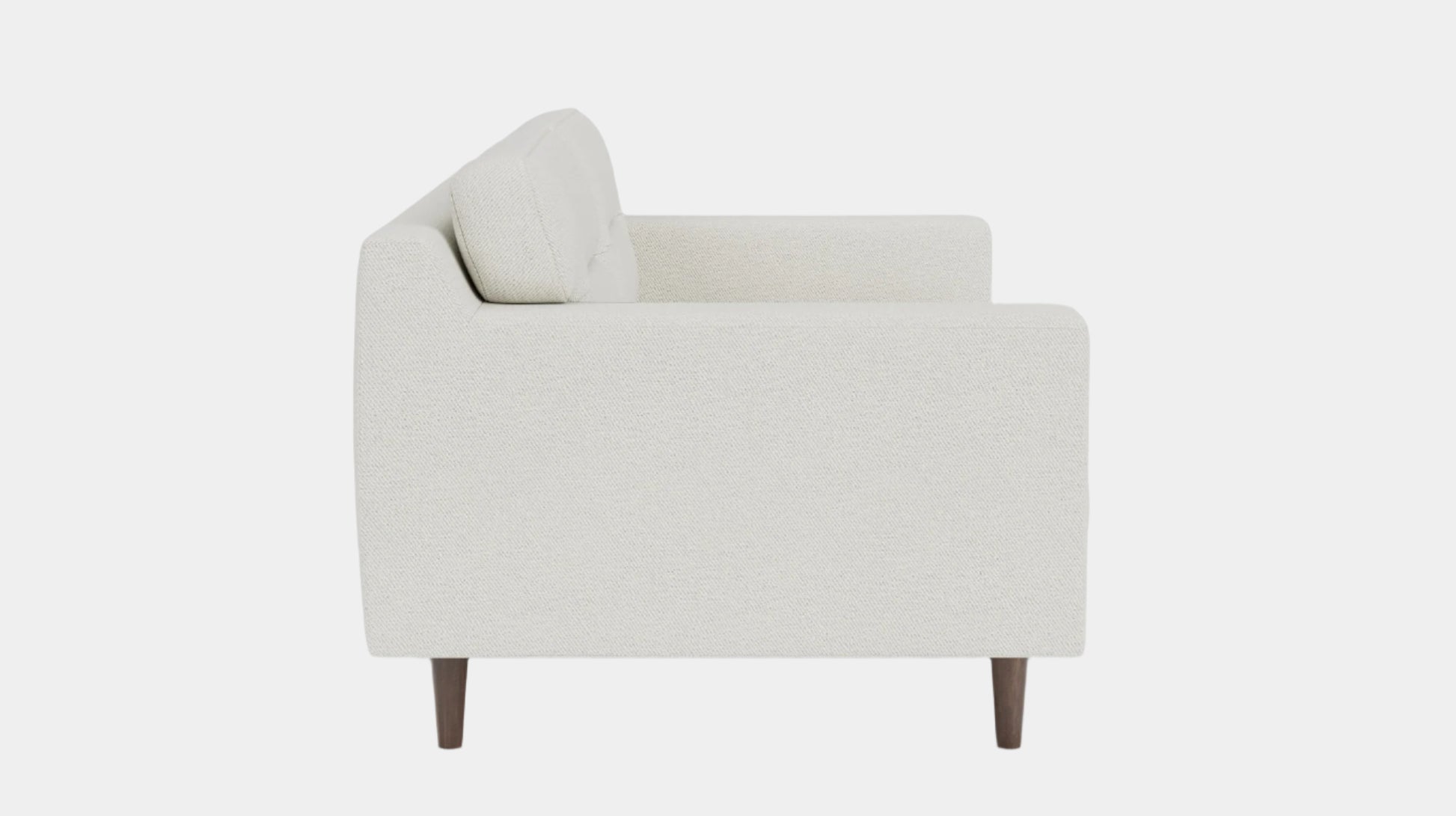 Remi Loveseat - Arctic Snow - Walnut  Image - 2
