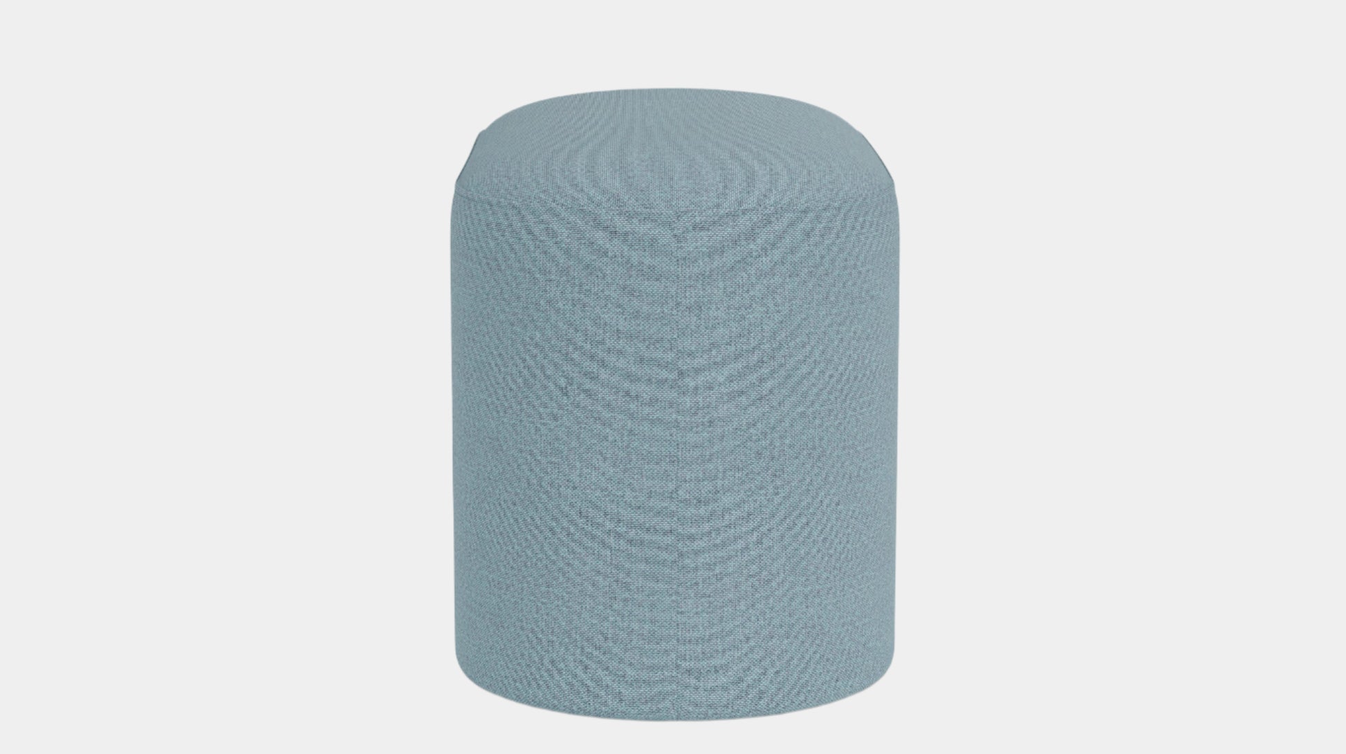 Oval Ottoman - Panama Light Blue   Image - 2