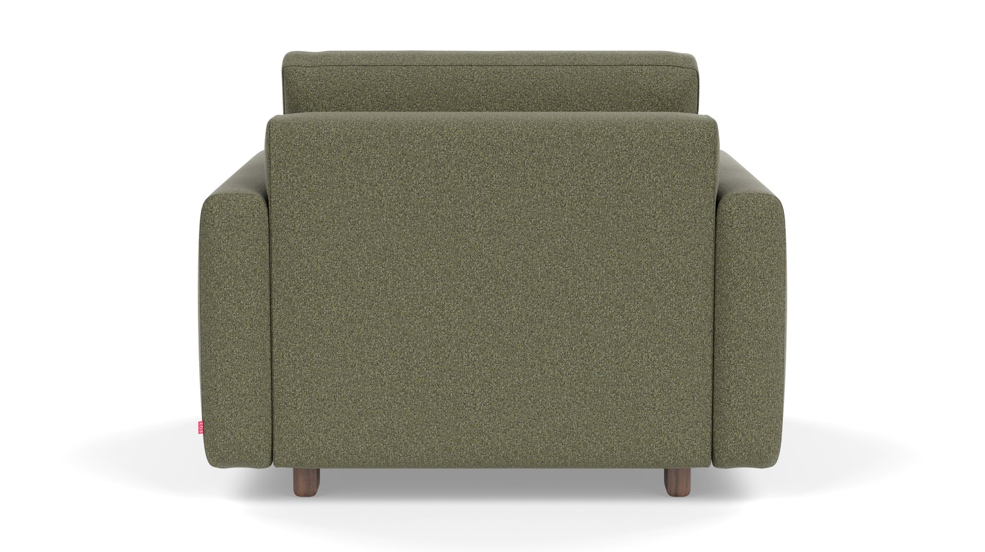 Reva Storage Chair - Ola Forest - Walnut leg Image - 3