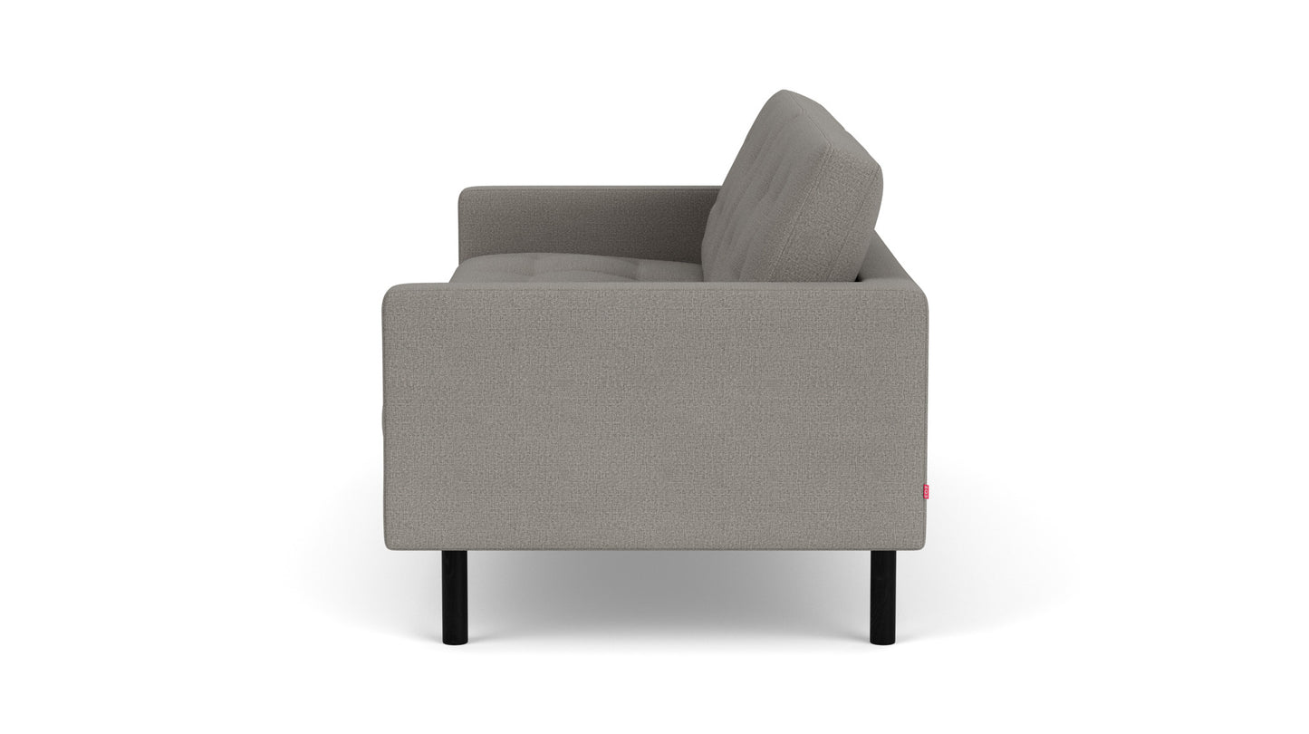 Joan Sofa - Panama Grey - Black Legs Image - 4