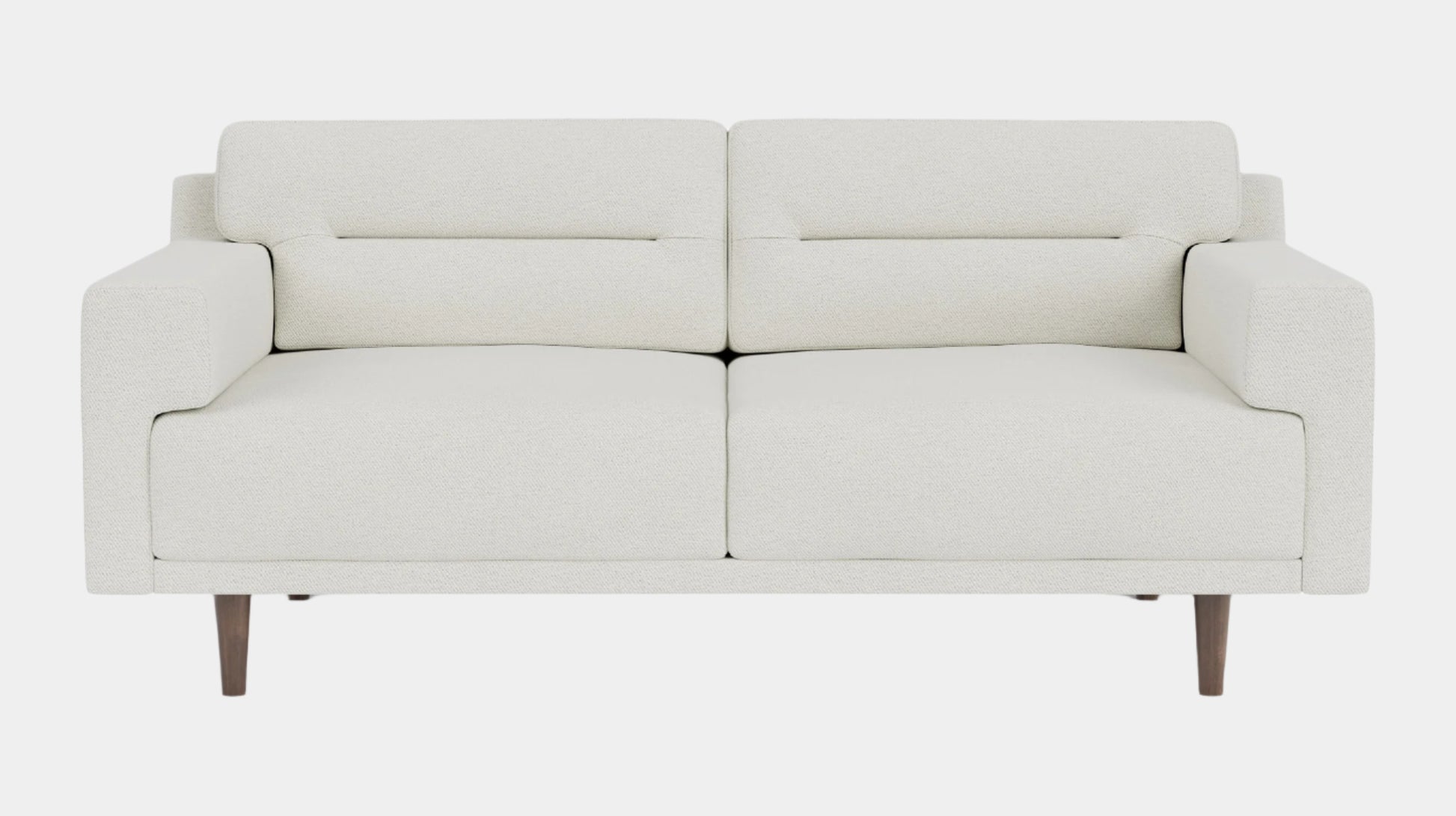 Remi Loveseat - Arctic Snow - Walnut  Image - 1