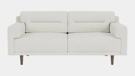 Remi Loveseat - Arctic Snow - Walnut  Image - 1