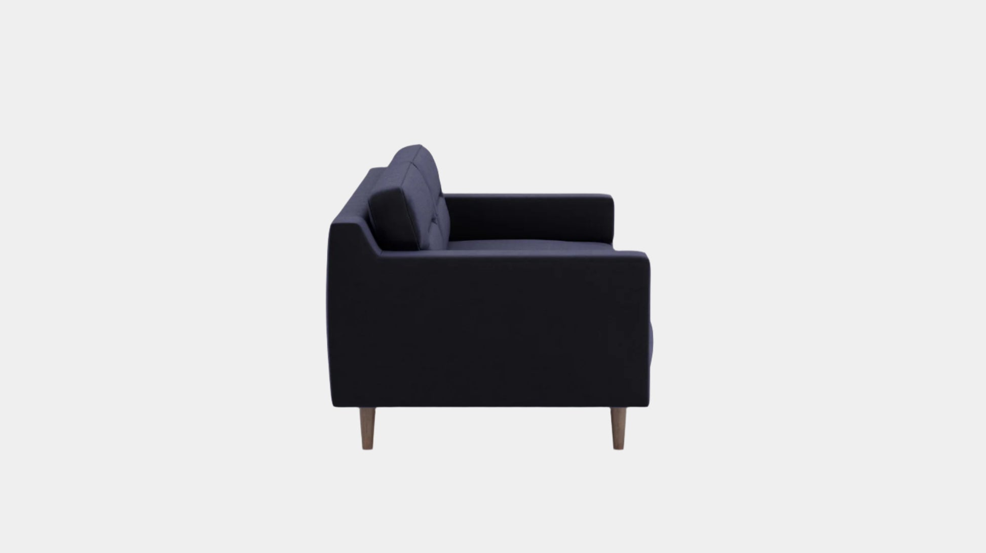 Remi Sofa - Seoul Uniform Fabric - Walnut Leg  Image - 2