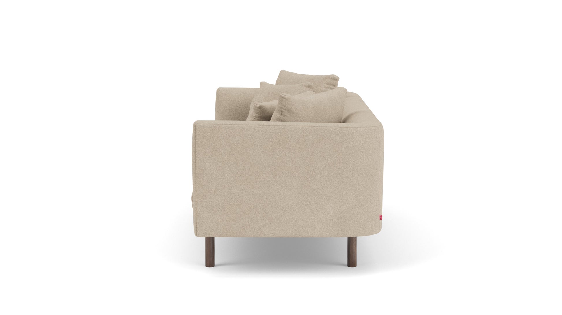 Replay Sofa - Ava Haze Fabric - Walnut  Image - 4