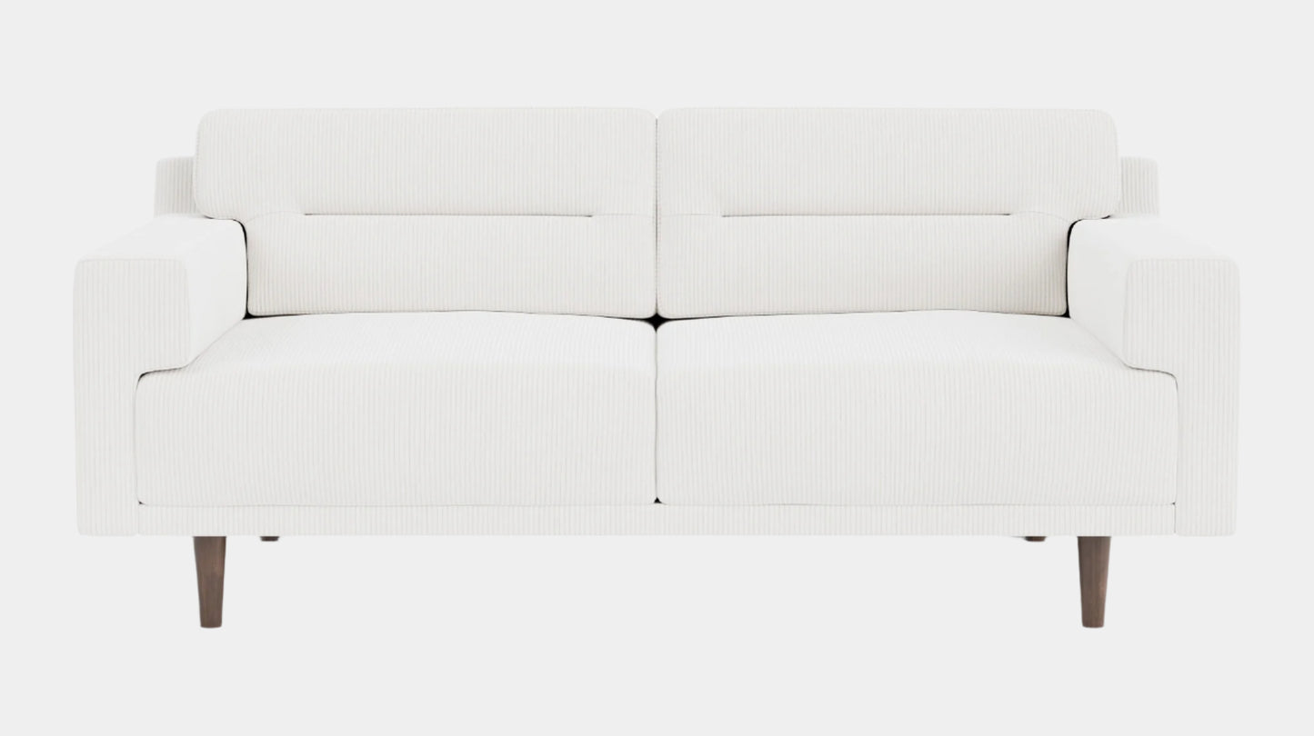 Remi Loveseat - Valley Cream - Walnut  Image - 1