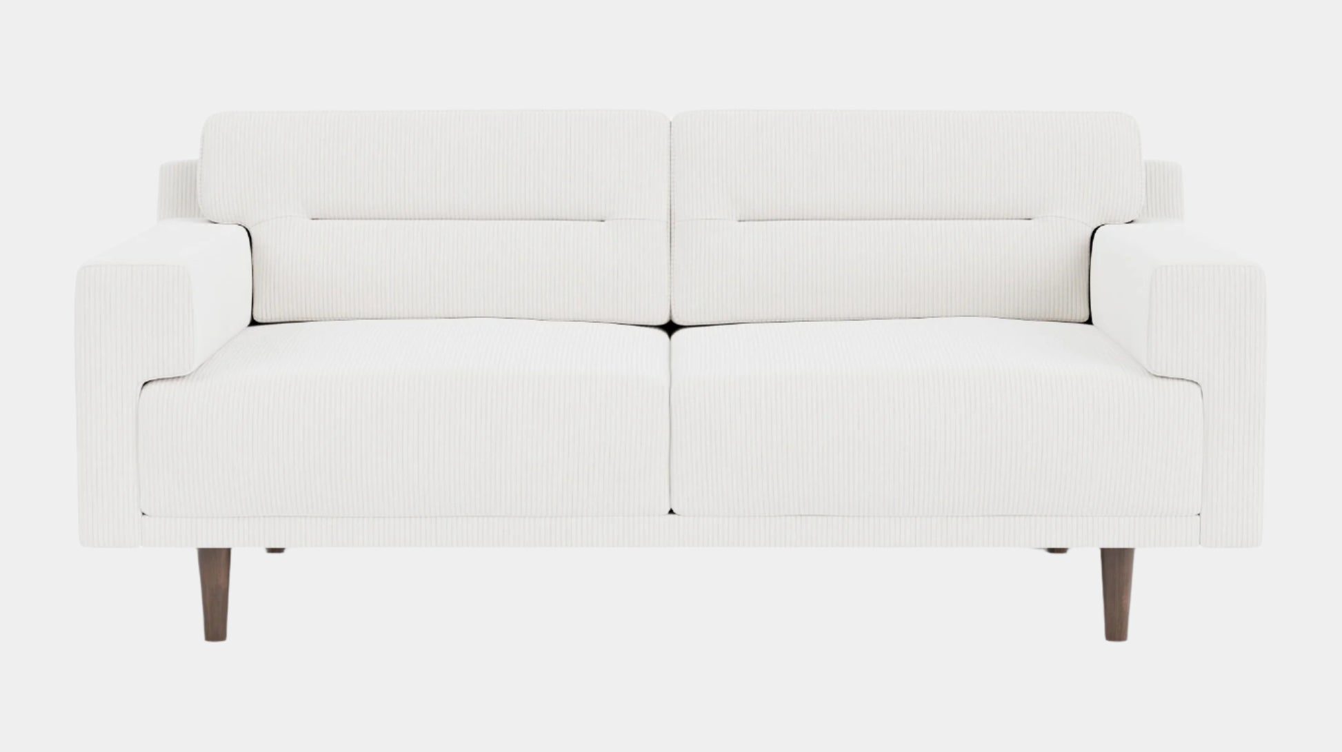 Remi Loveseat - Valley Cream - Walnut  Image - 1