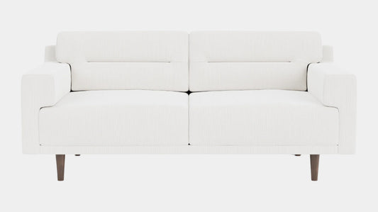 Remi Loveseat - Valley Cream - Walnut  Image - 1