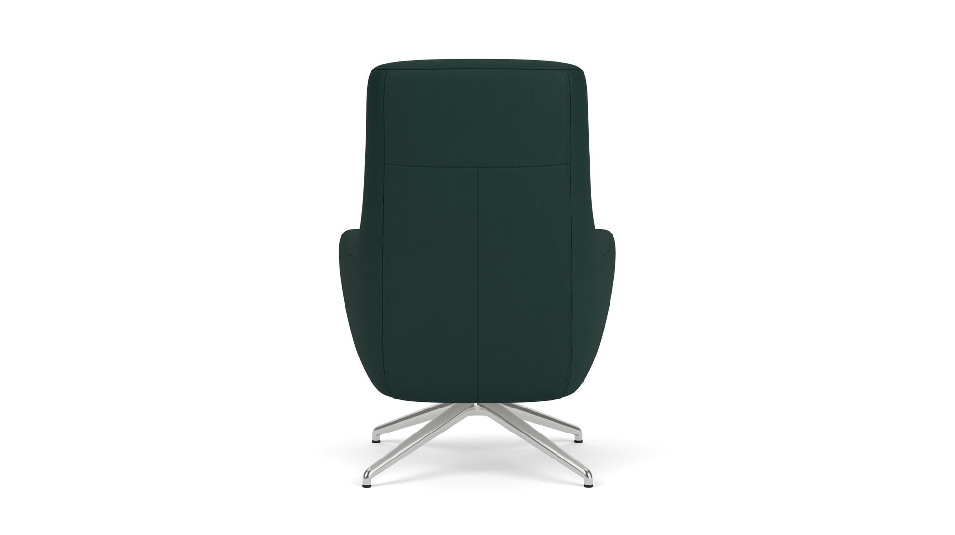 Suite Chair - Paloma Deep Green - Polished Metal Base  Image - 3