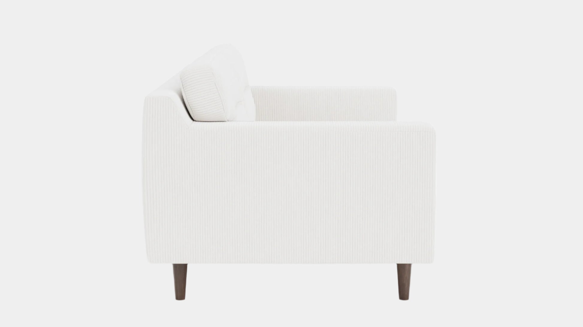 Remi Loveseat - Valley Cream - Walnut  Image - 2