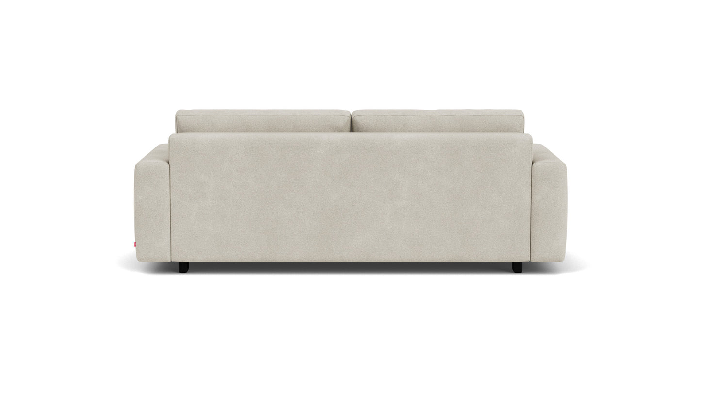 Reva Sleeper Sofa - Ava Cloud, Black Ash Legs Image - 3
