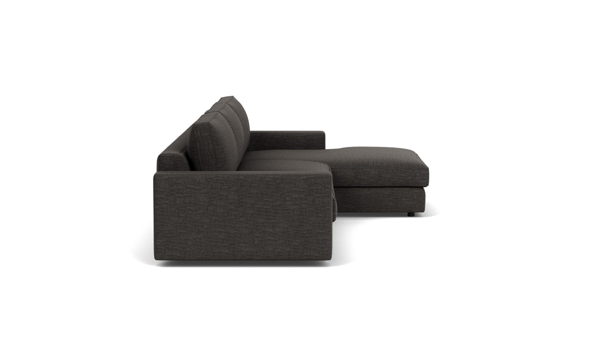 Cello 2-Piece Sectional Sofa With Chaise - Key Largo Anthracite - 1.5 inch leg Image - 2