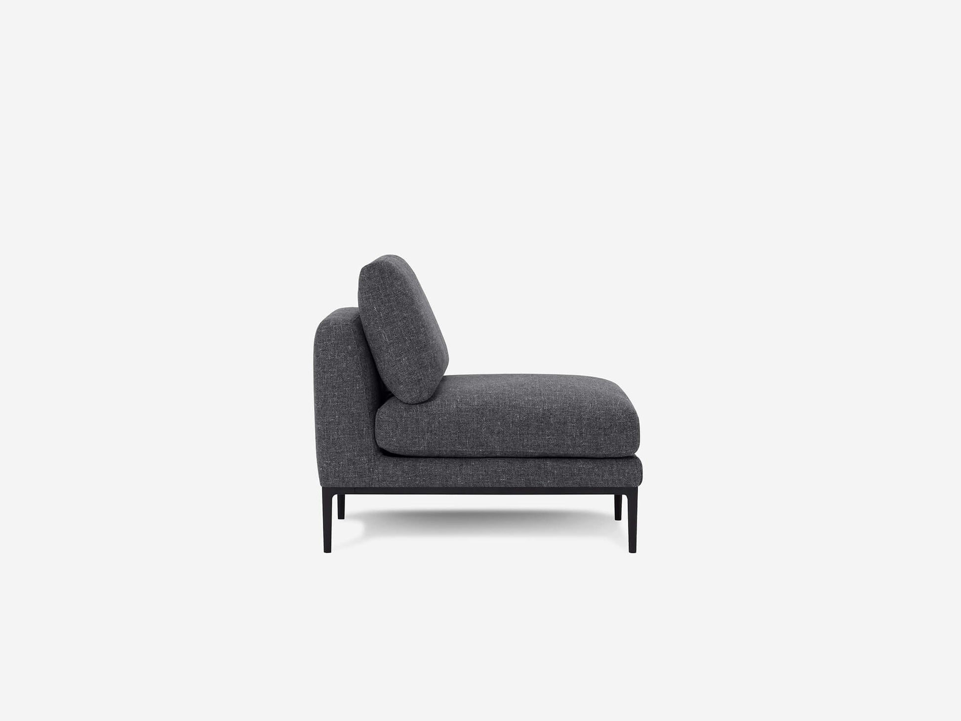 Oma Armless Chair - UPHOLSTERY - 30VI-BASANTHRACITE group image - 3