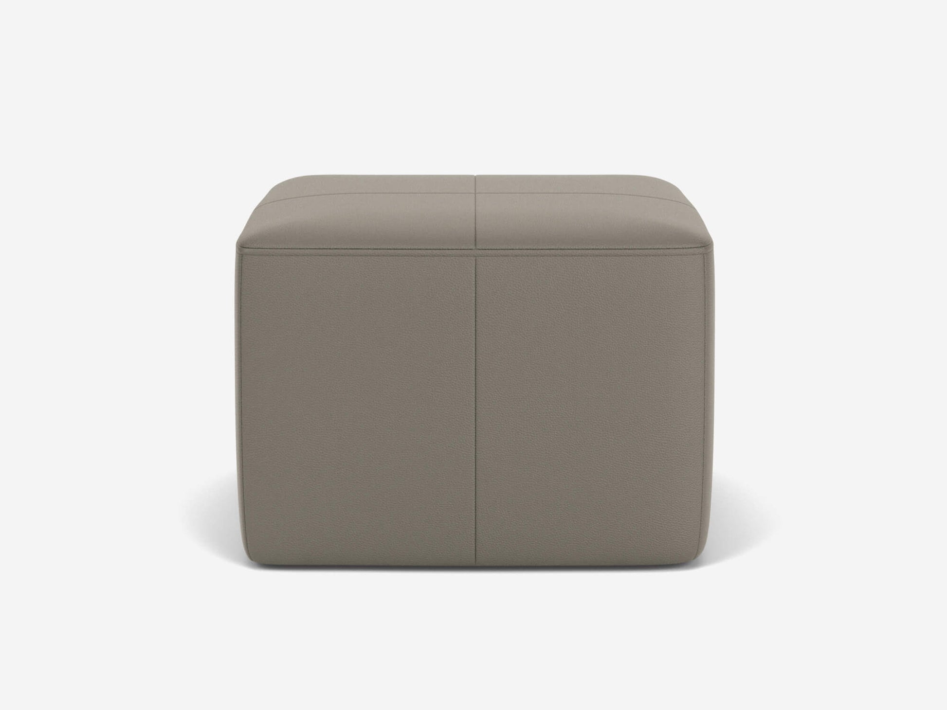 The Wander Square Ottoman - Ceder Oatmeal - glide feet  Image - 6